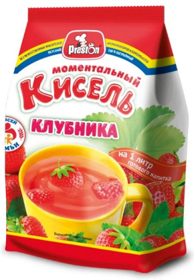 Кисель с ароматом клубники
