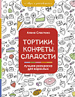 Тортики, конфеты, сладости. Лучшая раскраска для взрослых