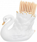 Вазочка под зубочистки «Лебедь»
