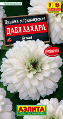 Цинния «Дабл Захара белая»