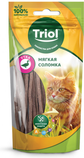 Лакомство для кошек «Мягкая соломка из утки»