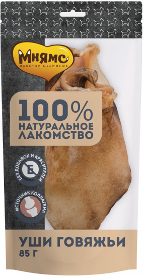 Лакомство для собак «Уши говяжьи»