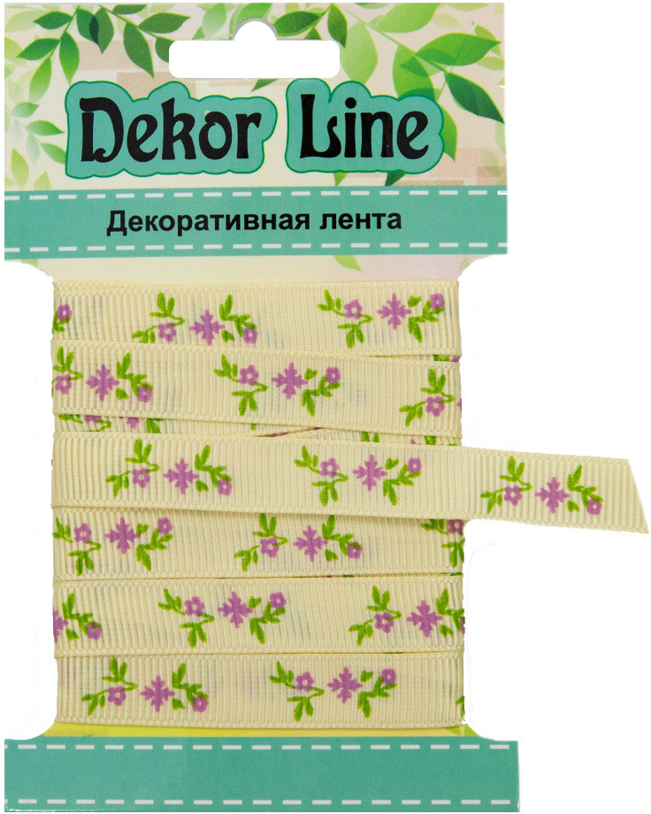 Лента репсовая «Веточки» | Айрис