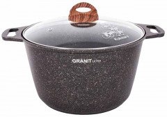 Кастрюля со стеклянной крышкой «Granit Ultra Blue»