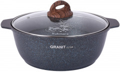 Кастрюля-жаровня с крышкой «Granit Ultra Blue»