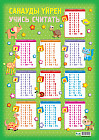 Плакат «Санауды үйрен. Учись считать»