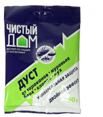 Дуст от тараканов, блох, клопов, муравьёв