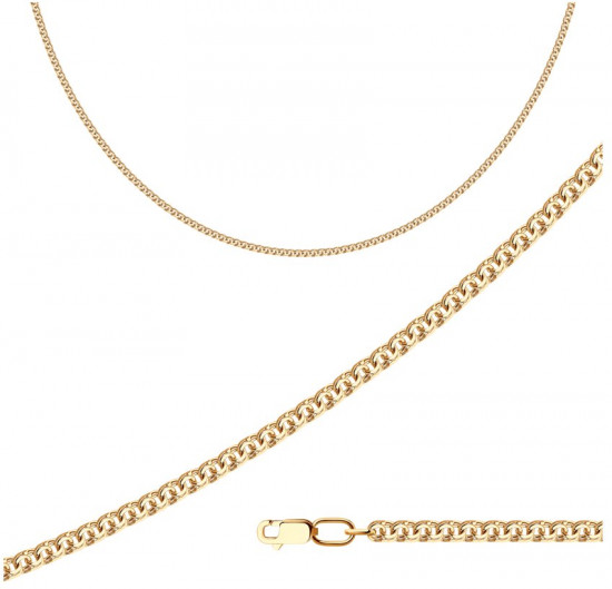 Цепь из золочёного серебра