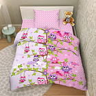 Детский комплект постельного белья «Совята»