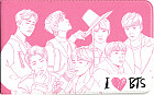 Кардхолдер «I love BTS»