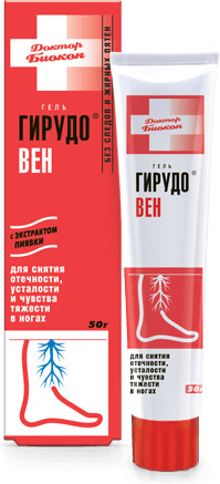 Гель для ног «Гирудовен» | Доктор Биокон