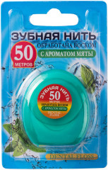Зубная нить c экстрактом мяты