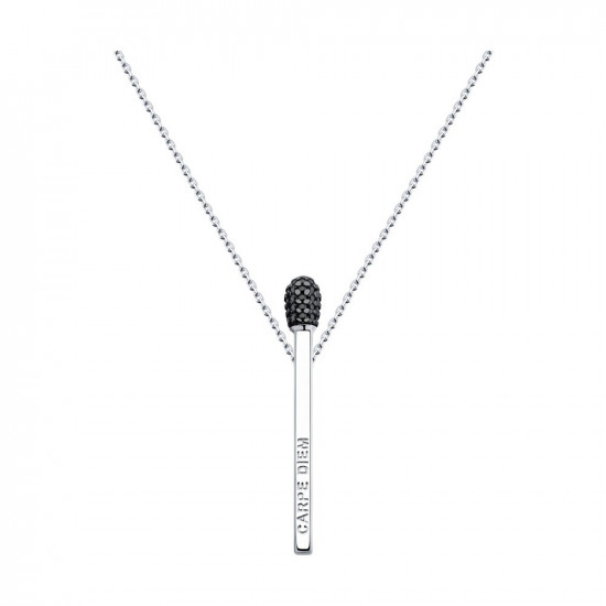 Колье из серебра с фианитами