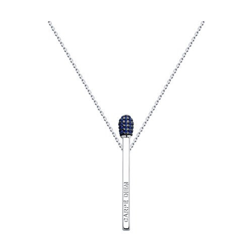 Колье из серебра с фианитами