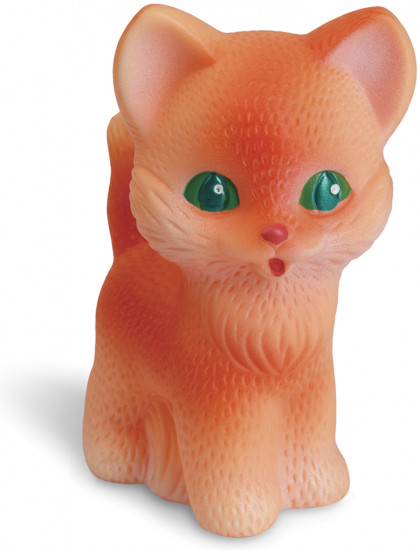 Игрушка резиновая «Котенок Рыжик»