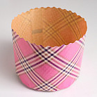 Форма бумажная для маффинов и куличей «Клетка»