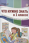 Что нужно знать в 1 классе. Наглядный материал по школьной программе