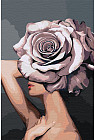 Картина по номерам «Пепельная роза»