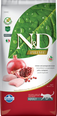 Корм для взрослых кошек с курицей и гранатом