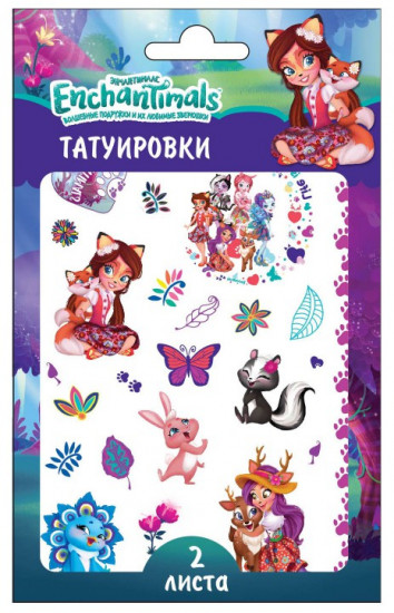 Наклейки - татуировки «Энчантималс»