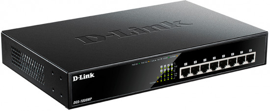 Коммутатор D-Link DGS-1008MP/B1A