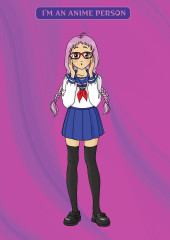 Блокнот. I'm an anime person