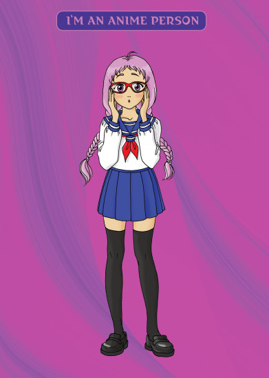 Блокнот. I'm an anime person