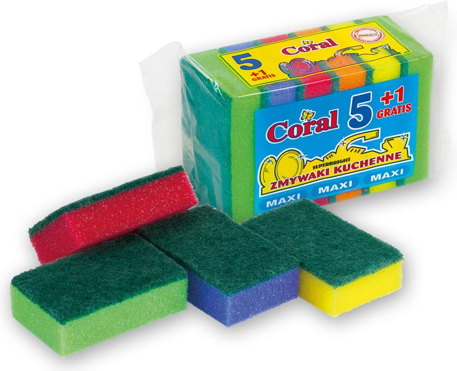 Губки для кухни 5+1 «Maxi» | Coral