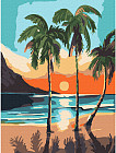 Картина по номерам «Пальмы на закате»