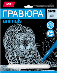 Гравюра «Снежный барс»