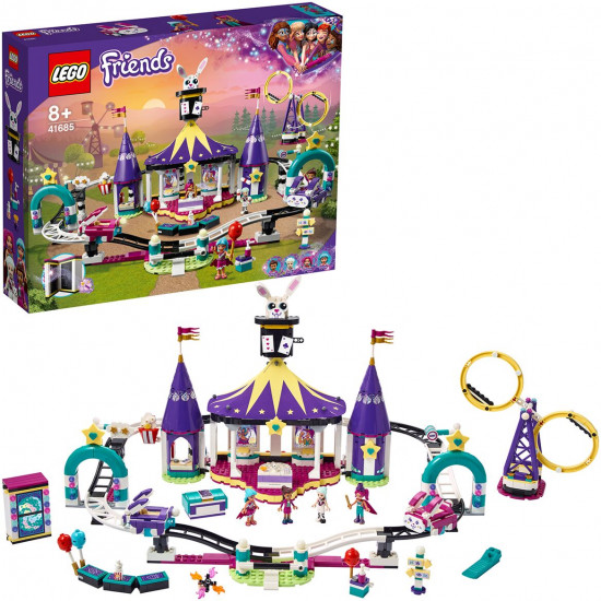 Конструктор LEGO® Friends 41685 Американские горки на Волшебной ярмарке. Magical Funfair Roller Coaster