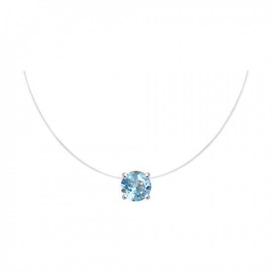 Колье из серебра с топазом