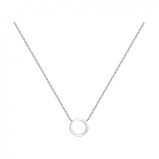 Колье из серебра с родированием