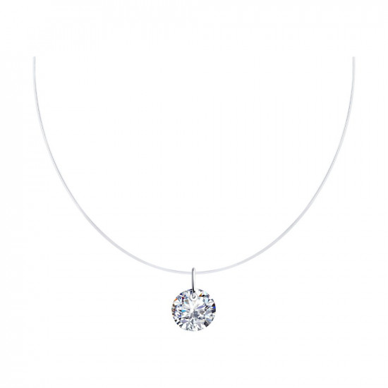 Колье из серебра с фианитом