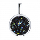 Подвеска из серебра с кристаллом Swarovski