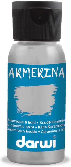 Краска для керамики «Armerina», серебро