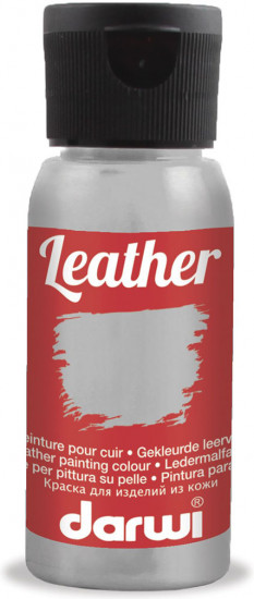 Краска для кожи «Leather», серебро