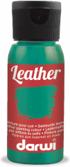 Краска для кожи «Leather», зеленый темный