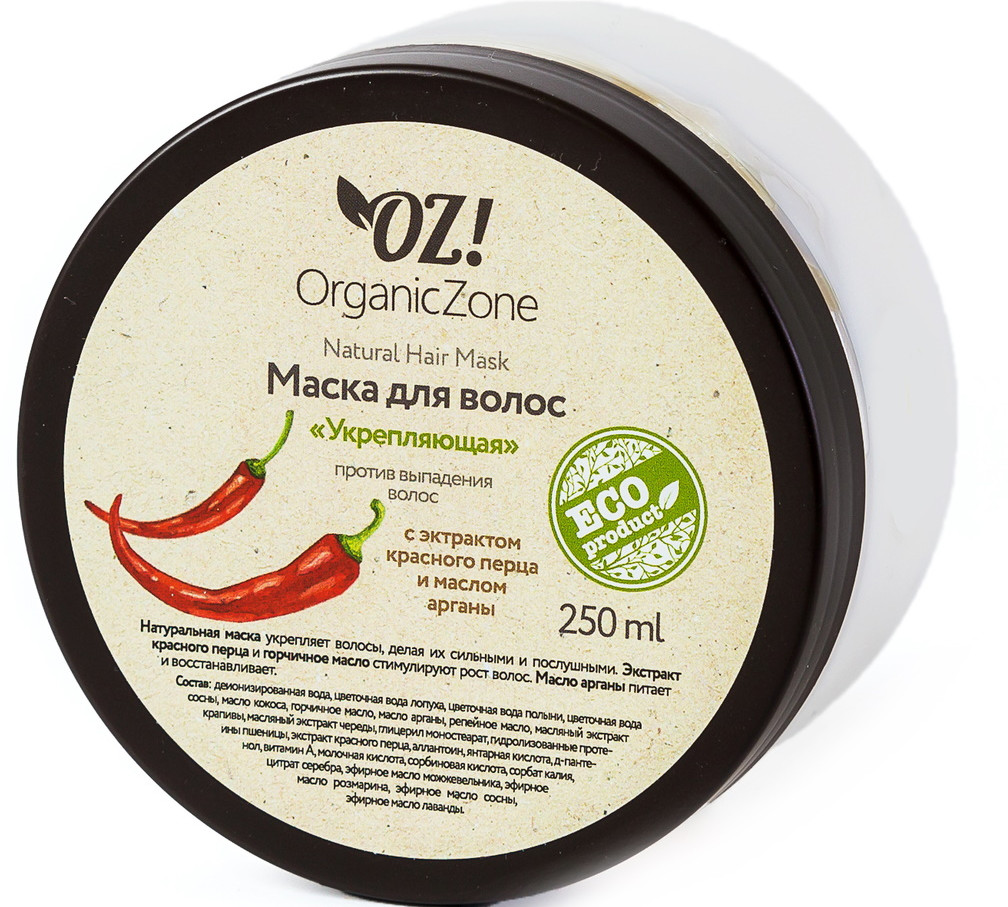 Маска против выпадения волос «Укрепляющая» | Organic Zone