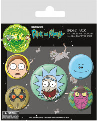 Набор значков «Rick and Morty»