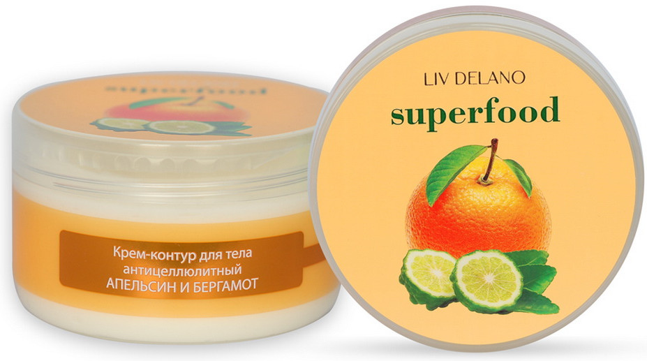 Крем-контур для тела антицеллюлитный «Апельсин и Бергамот» | Liv Delano