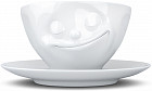 Чашка с блюдцем «Happy»