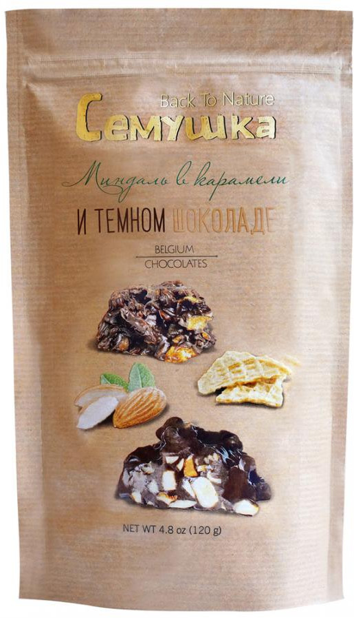 Миндаль в карамели и темном шоколаде | Семушка