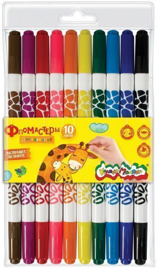 Фломастеры двусторонние