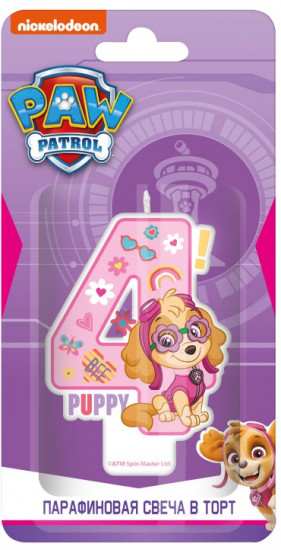 Свеча для торта «Цифра 4»