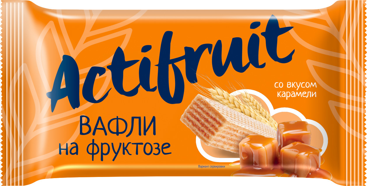 Вафли на фруктозе со вкусом карамели | Actifruit
