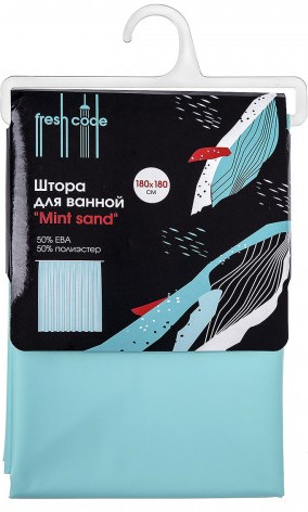 Штора для ванной «Mint sand»