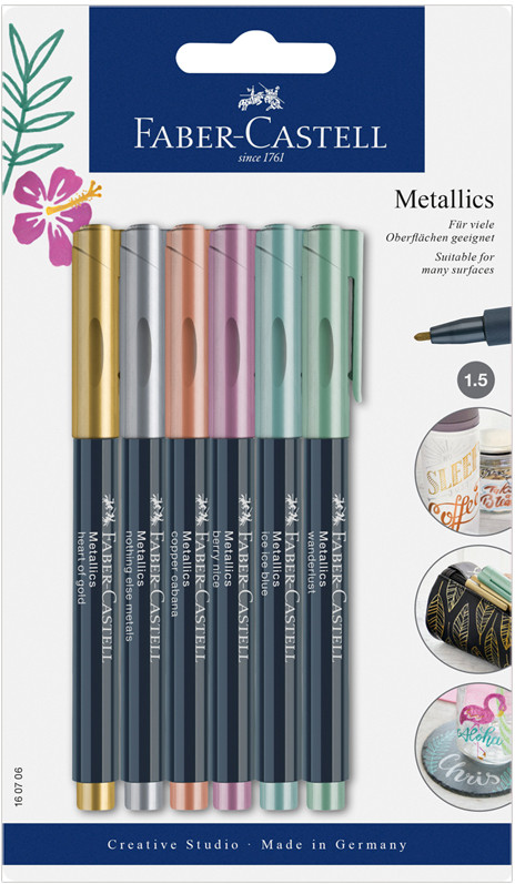 Набор маркеров для декорирования | Metallics | Faber-Castell