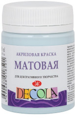 Краска акриловая матовая, светло-голубой
