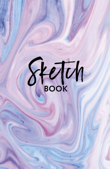 Скетчбук классический. Розовый мрамор